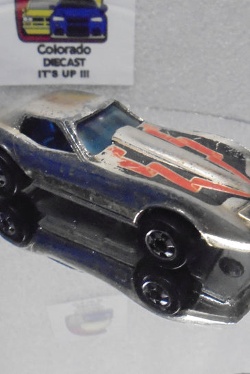 Loose Hot Wheels  Gold Chrome Corvette Stingrayw/Blackwalls Light Wear