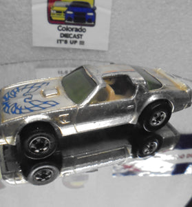 Loose Hot Wheels  Gold Chrome Hot Bird w/Blackwalls Light Wear
