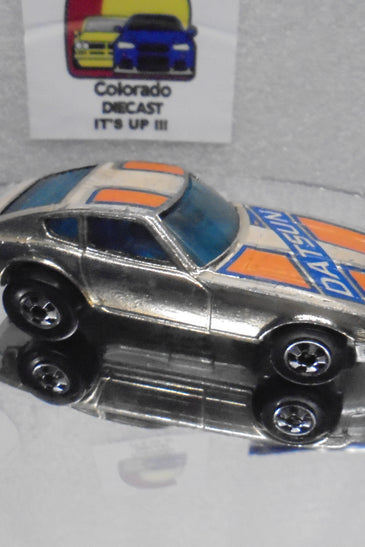 Loose Hot Wheels  Gold Chrome Datsun Z-Whiz w/Blackwalls Light Wear