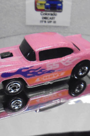 Loose Hot Wheels Pink '55 Chevy Bel Air w/Blackwalls