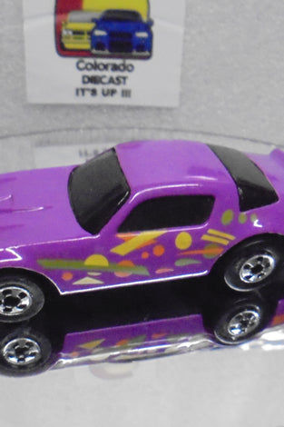 Loose Hot Wheels Purple Camaro Z-28 w/Blackwalls