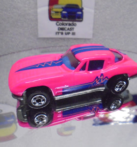 Loose Hot Wheels Pink '63 Split Window Corvette w/Blackwalls