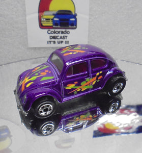 Loose Hot Wheels purple Volkswagen Bug w/Blackwalls