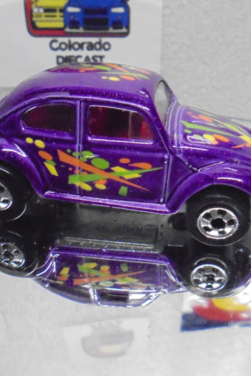 Loose Hot Wheels purple Volkswagen Bug w/Blackwalls