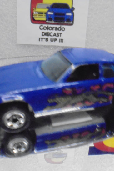 Loose Hot Wheels Blue Jaguar XJS w/Blackwalls