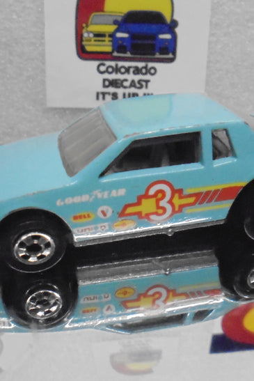 Loose Hot Wheels Teal Chevy Stocker w/Blackwalls
