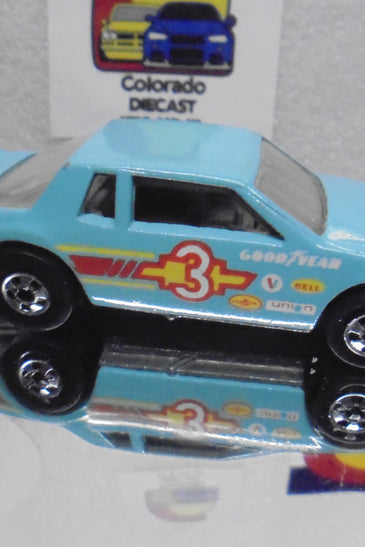 Loose Hot Wheels Teal Chevy Stocker w/Blackwalls