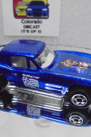Loose Hot Wheels Blue Olympics '63 Split Window Corvette w/Blackwalls