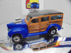 Loose Hot Wheels Blue 40's Woodie w/Blackwalls