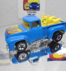 Loose Hot Wheels Enamel Blue Hi Tail Hauler w/Blackwalls
