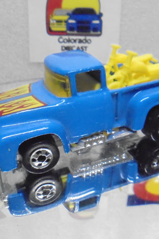 Loose Hot Wheels Enamel Blue Hi Tail Hauler w/Blackwalls