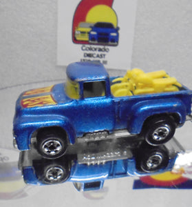 Loose Hot Wheels Metallic Blue Hi Tail Hauler w/Blackwalls