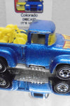 Loose Hot Wheels Metallic Blue Hi Tail Hauler w/Blackwalls