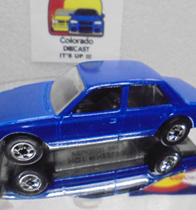 Loose Hot Wheels Blue Peugeot 505 w/Blackwalls