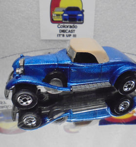 Loose Hot Wheels Blue Rolls Royce w/Blackwalls