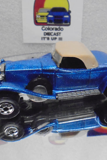 Loose Hot Wheels Blue Rolls Royce w/Blackwalls