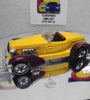 Loose Hot Wheels Yellow Auburn 852 Light Brown Fenders w/Blackwalls