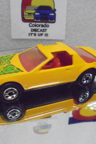 Loose Hot Wheels Yellow 80's Firebird w/Blackwalls