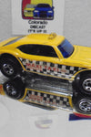 Loose Hot Wheels Yellow Maxi Taxi w/Blackwalls