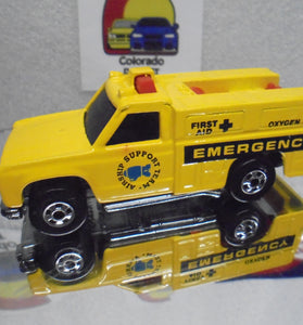 Loose Hot Wheels Yellow Rescue Ranger Truck w/Blackwalls