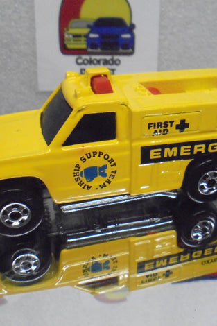Loose Hot Wheels Yellow Rescue Ranger Truck w/Blackwalls