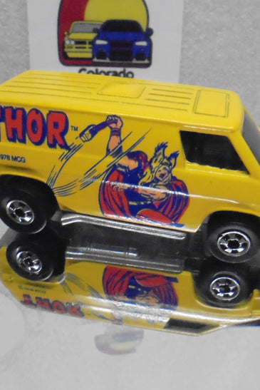 Loose Hot Wheels Yellow Thor Super Van w/Blackwalls