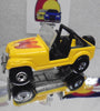 Loose Hot Wheels Yellow Roll Patrol Jeep w/Blackwalls
