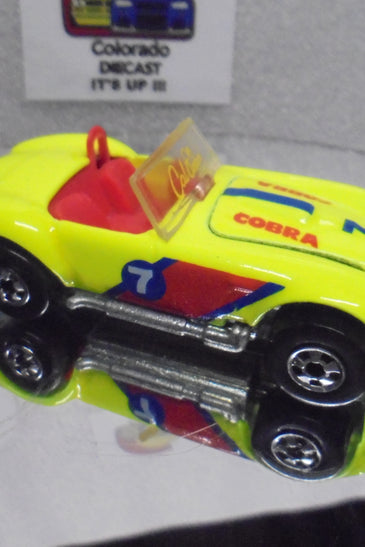 Loose Hot Wheels Yellow Cal Custom Shelby Cobra  w/Blackwalls