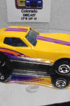Loose Hot Wheels Enamel Yellow Corvette Stingray w/Blackwalls