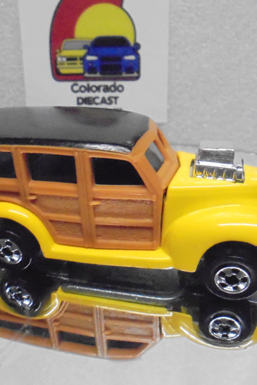 Loose Hot Wheels Yellow 40's Woodies w/Blackwalls