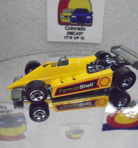 Loose Hot Wheels Yellow Shell Racer w/Blackwalls