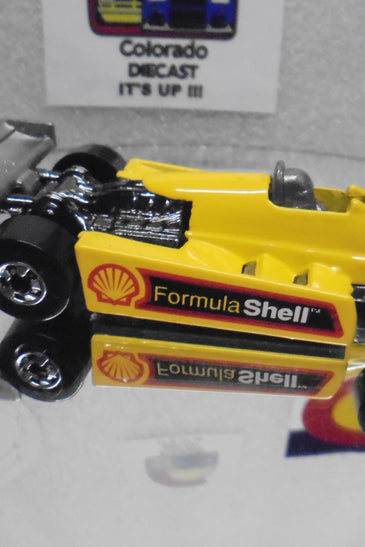 Loose Hot Wheels Yellow Shell Racer w/Blackwalls