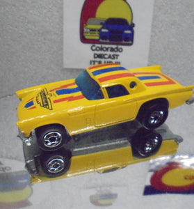 Loose Hot Wheels Yellow '57 T-Bird w/Blackwalls