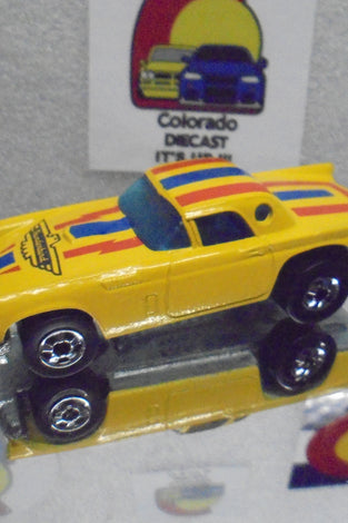 Loose Hot Wheels Yellow '57 T-Bird w/Blackwalls