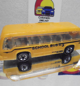 Loose Hot Wheels Darker Yellow School Bus w/Blackwalls