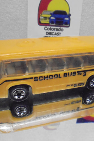 Loose Hot Wheels Darker Yellow School Bus w/Blackwalls