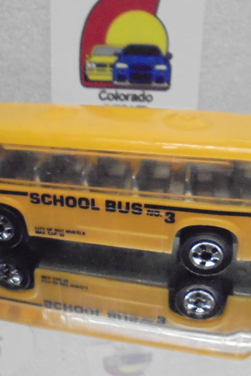 Loose Hot Wheels Darker Yellow School Bus w/Blackwalls