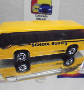 Loose Hot Wheels Lighter Yellow School Bus w/Blackwalls