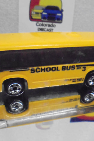Loose Hot Wheels Lighter Yellow School Bus w/Blackwalls