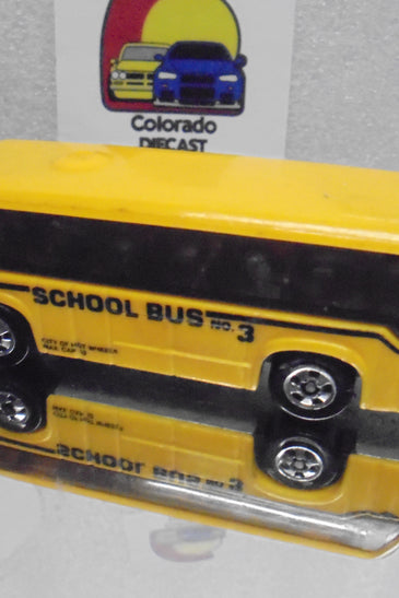 Loose Hot Wheels Lighter Yellow School Bus w/Blackwalls