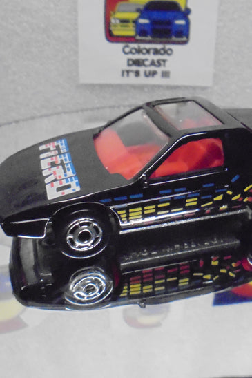 Loose Hot Wheels Black Pontiac Fiero w/HO Wheels