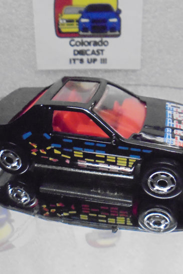 Loose Hot Wheels Black Pontiac Fiero w/HO Wheels