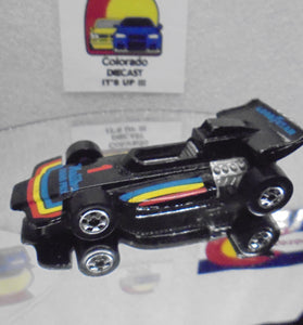 Loose Hot Wheels Black Malibu Grand Prix w/Blackwalls