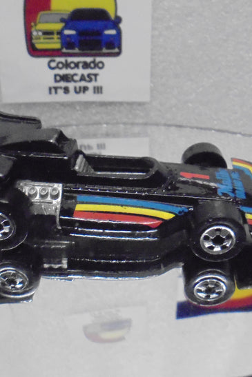 Loose Hot Wheels Black Malibu Grand Prix w/Blackwalls