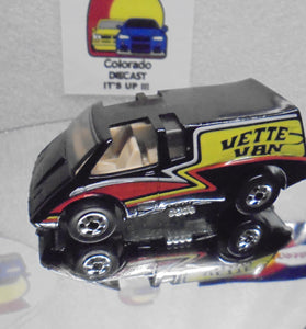 Loose Hot Wheels Black Vette Van w/Blackwalls