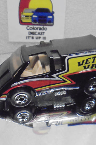 Loose Hot Wheels Black Vette Van w/Blackwalls