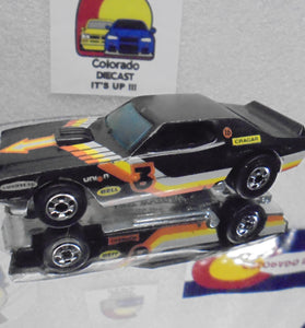 Loose Hot Wheels Black Torino Stocker w/Blackwalls