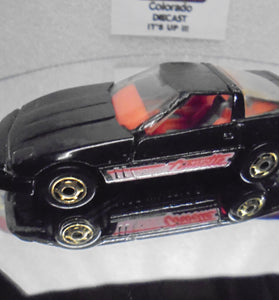 Loose Hot Wheels Black 80's Corvette w/GHO's