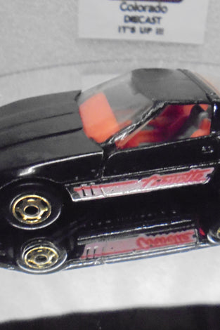 Loose Hot Wheels Black 80's Corvette w/GHO's