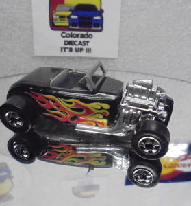 Loose Hot Wheels Black Street Rodder w/Blackwalls